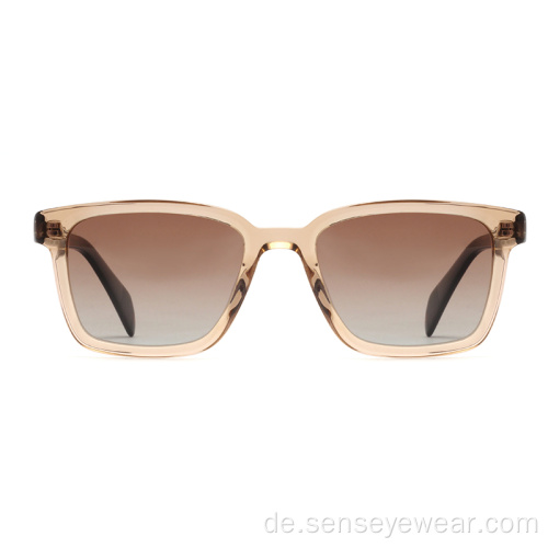 Frauen Custom Logo UV400 Eco Acetat Polarisierte Sonnenbrillen